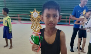 Foto : Naufal Afkar Juara 1 Putra O2SN Cabor Senam (Sumber : palevioletred-jellyfish-458835.hostingersite.com / Putri Asia)