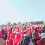 Foto : Suasana senam kebangsaan dalam rangka memperingati bulan Bung Karno (Sumber : Mitrapost.con / Putri Asia)