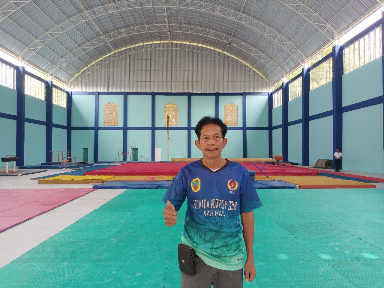Foto : Ketua harian Persatuan Senam Seluruh Indonesia (Persani) Kabupaten Pati, Supar (Sumber : palevioletred-jellyfish-458835.hostingersite.com / Putriasia)