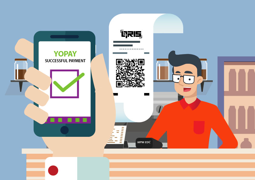 Foto: Ilustrasi transaksi menggunakan QRIS (Sumber: Bank Indonesia)