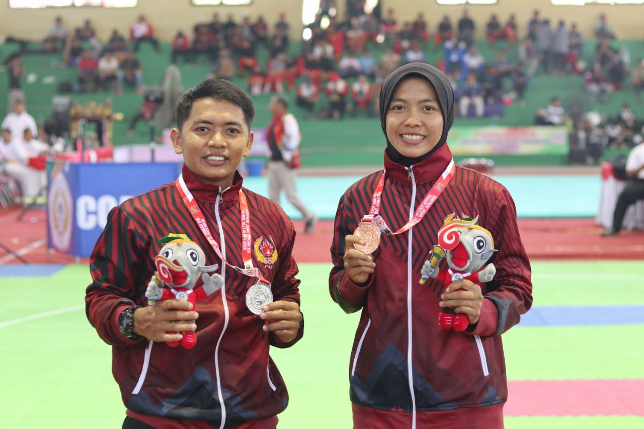 Foto: Pati Bawa Pulang Dua Medali dari Cabor Pencak Silat di Porprov Jateng 2023 (Sumber: M Kafi/Mitrapost)