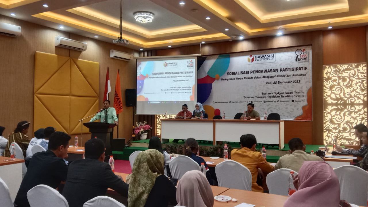 Foto : kegiatan sosialisasi pengawasan Partisipatif oleh Bawaslu Kabupaten Pati (Sumber : palevioletred-jellyfish-458835.hostingersite.com/ )