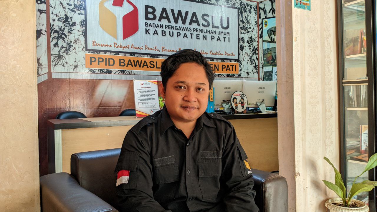 Foto: Koordinator Divisi Pencegahan, Partisipasi Masyarakat dan Humas Bawaslu Kabupaten Pati, Zaenal Abidin (Sumber: mitrapost/anang)