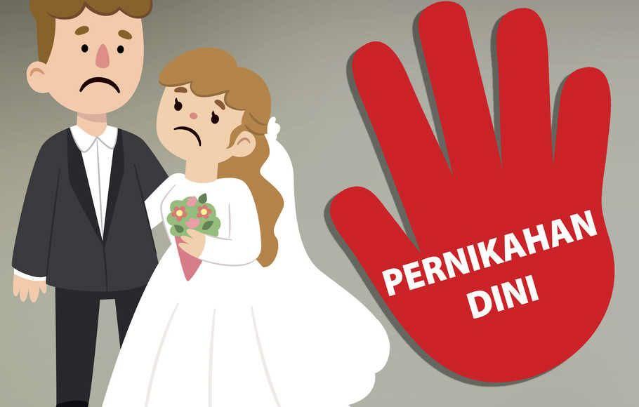 Foto : Ilustrasi Stop Pernikahan Dini (Sumber: palevioletred-jellyfish-458835.hostingersite.com/Istimewa)