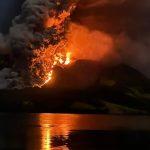 Foto: Letusan Gunung Ruang (Sumber: istimewa)