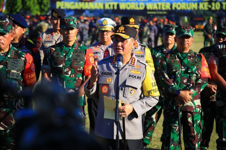 Foto: TNI-Polri Gelar Apel Pasukan Pengamanan World Water Forum Ke-10 di Bali (Sumber: polri)