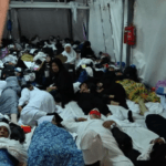 Foto: Kondisi tenda jamaah haji Indonesia berdesakan (Sumber: Istimewa)