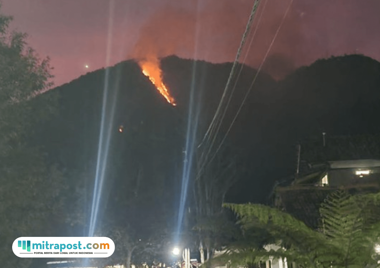 kebakaran di gunung telomoyo