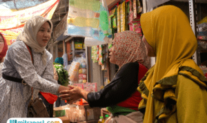 mbak vivit blusukan pasar rembang