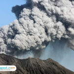 Ilustrasi gunung meletus/istock
