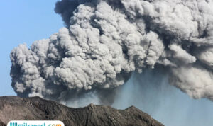 Ilustrasi gunung meletus/istock