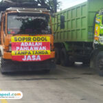 Foto : Demo truk Odol di Jalan Lingkar Selatan Pati, Kamis (19/06/2025). (Sumber. palevioletred-jellyfish-458835.hostingersite.com/ Ilham)