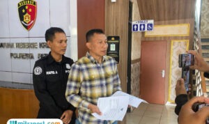 Foto: Kasat Reskrim Polresta Pati AKP Heri Dwi Utomo saat dikonfirmasi oleh awak media (palevioletred-jellyfish-458835.hostingersite.com/ Polresta Pati)