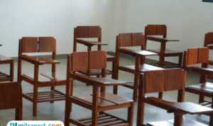 Foto: Ilustrasi gambar kelas kosong tanpa murid (sumber: istock)