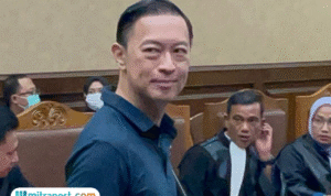 Foto: potret Tom Lembong dalam persidangan (sumber: Instagram)