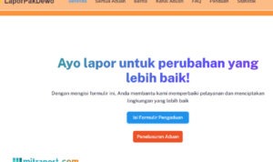 Foto: tangkapan layar di dalam kanal LaporPakDewo (palevioletred-jellyfish-458835.hostingersite.com/ Kafi)