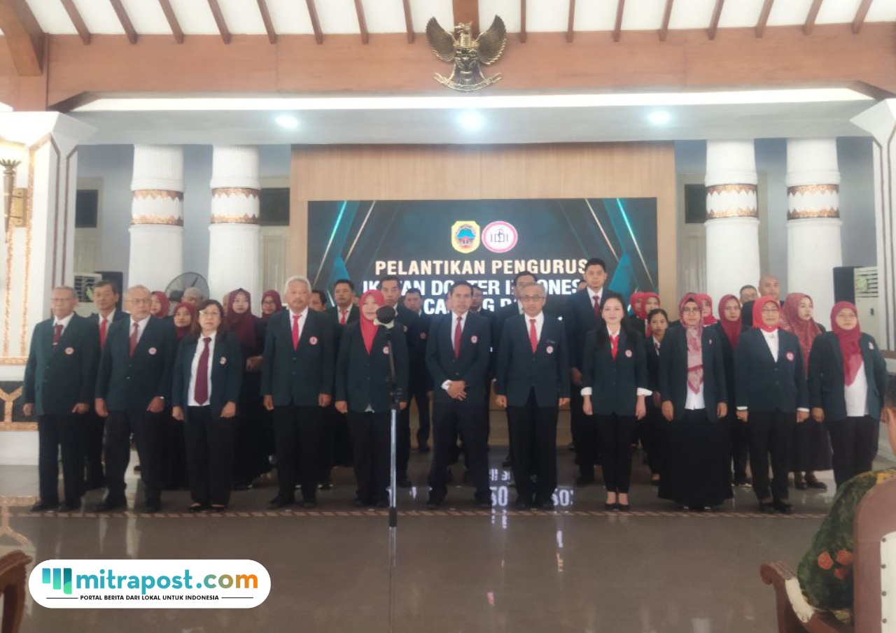 Foto : Suasana pelantikan IDI Cabang Kabupaten Pati di Pendopo Pati, Sabtu (05/07/2025) siang. (Sumber. palevioletred-jellyfish-458835.hostingersite.com/ Ilham)