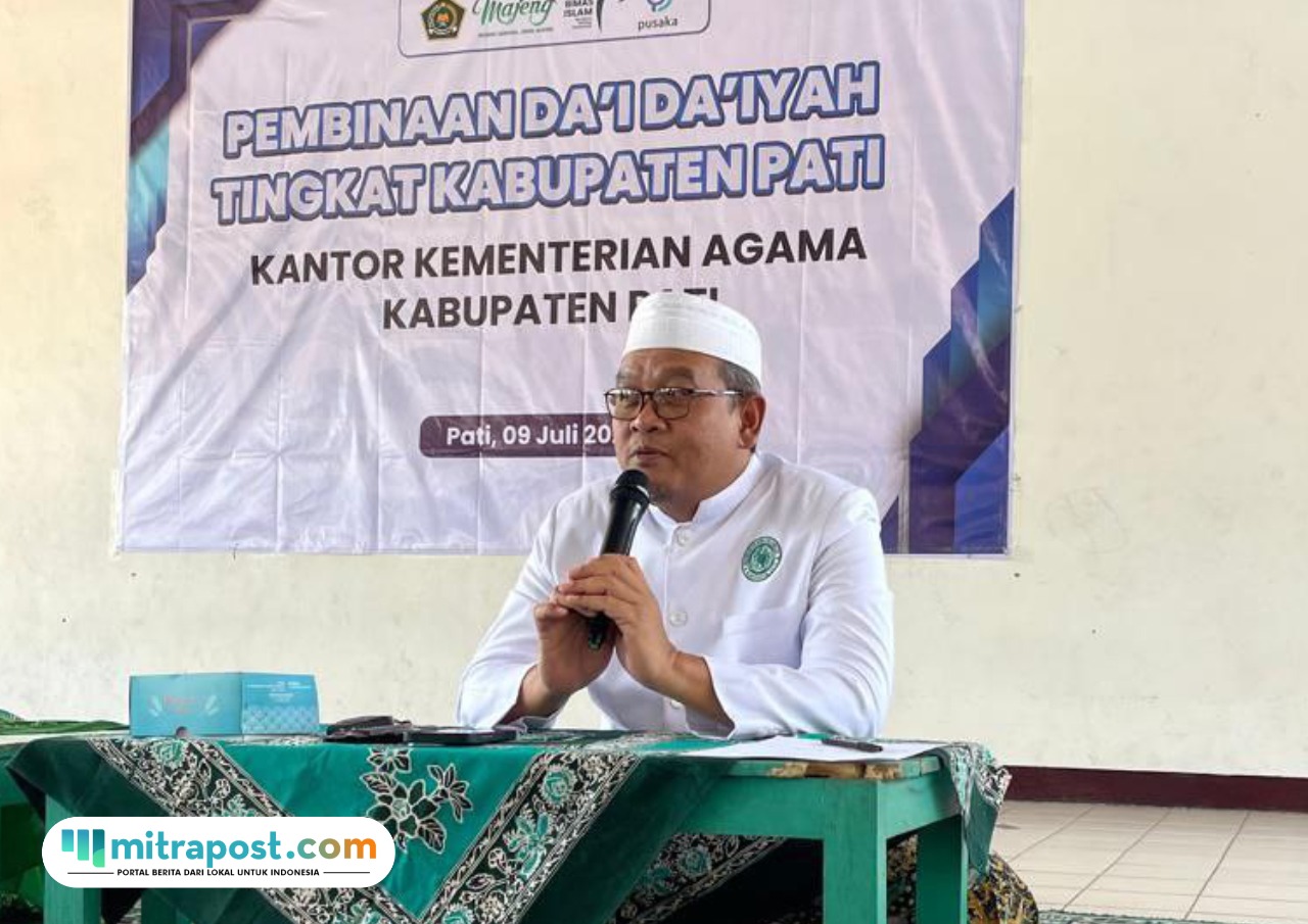Foto: para dai dan daiyah se-Kabupaten Pati saat mengikuti pembinaan dakwah di Kantor Kemenag Kabupaten Pati (palevioletred-jellyfish-458835.hostingersite.com/ Kemenag Pati)