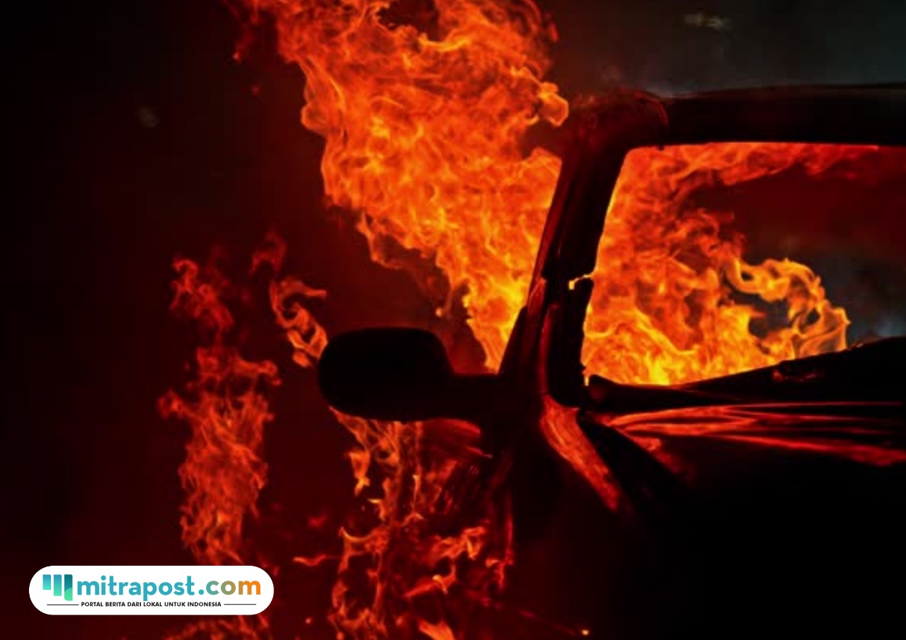 Sejumlah Driver Ojol yang Serbu Rumah Warga di Sleman Sempat Bakar Mobil Polisi